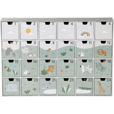 Calendrier de l'Avent en bois FSC Beige Vertbaudet Calendrier de l'Avent en bois FSC Beige Vertbaudet