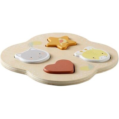 Ensemble d'apprentissage en bois rose VERTBAUDET - Jouet éducatif - Publicité Ensemble d'apprentissage en bois rose VERTBAUDET - Jouet éducatif - Publicité
