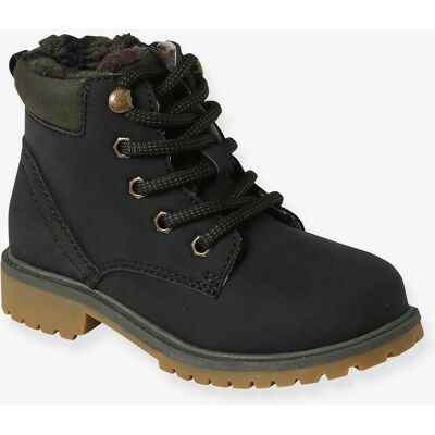 Vertbaudet Leather Boots - Contrasting Stitching, Trendy Lugged Sole - Boots Vertbaudet Leather Boots - Contrasting Stitching, Trendy Lugged Sole - Boots