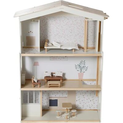 Maison de poupée en bois FSC blanc Vertbaudet - Maison de poupées Maison de poupée en bois FSC blanc Vertbaudet - Maison de poupées
