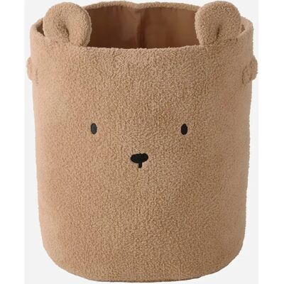 Grand panier ourson en sherpa - panier de rangement Grand panier ourson en sherpa - panier de rangement