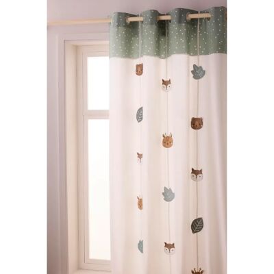 VERTBAUDET Cortina con estampado de animales para filtrar luz - Cortina VERTBAUDET Cortina con estampado de animales para filtrar luz - Cortina