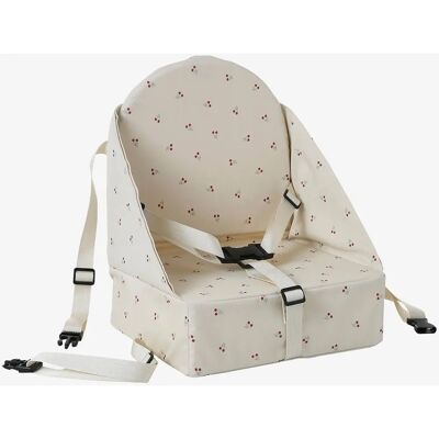 VERTBAUDET Cadeira infantil - Branca, Estampa de triângulos, Correias ajustáveis VERTBAUDET Cadeira infantil - Branca, Estampa de triângulos, Correias ajustáveis