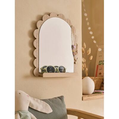VERTBAUDET Beige Festoon Wall Mirror with Shelf - Mirror VERTBAUDET Beige Festoon Wall Mirror with Shelf - Mirror