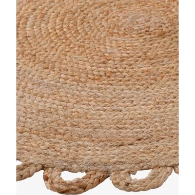 Alfombra redonda de yute beige VERTBAUDET - FESTON 100cm Alfombra redonda de yute beige VERTBAUDET - FESTON 100cm