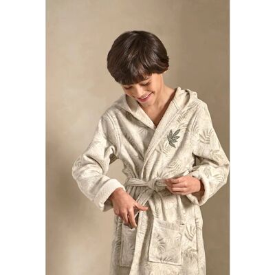 VERTBAUDET Peignoir enfant personnalisable JUNGLE VERT VERTBAUDET Peignoir enfant personnalisable JUNGLE VERT