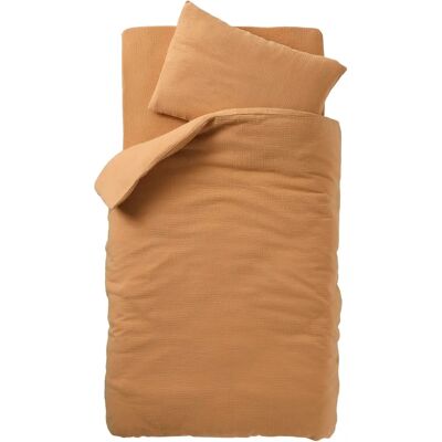 VERTBAUDET Baby Duvet Cover & Pillowcase Organic Cotton Ocher VERTBAUDET Baby Duvet Cover & Pillowcase Organic Cotton Ocher