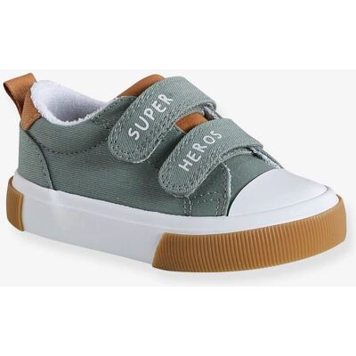 VERTBAUDET Chaussures en toile kaki pour bébé avec fermeture auto-agrippante - Chaussures bébé VERTBAUDET Chaussures en toile kaki pour bébé avec fermeture auto-agrippante - Chaussures bébé