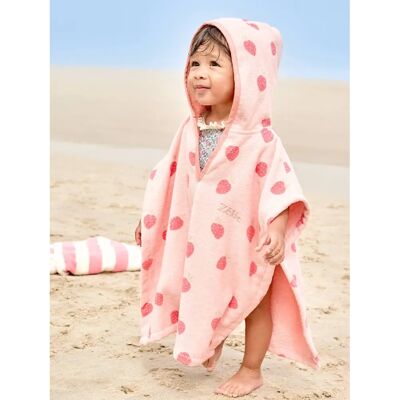 VERTBAUDET - Model-1 - Pink - Cotton - Baby bath cape VERTBAUDET - Model-1 - Pink - Cotton - Baby bath cape