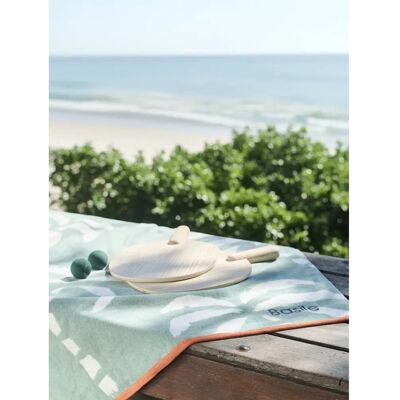 VERTBAUDET Menta verde de algodão reciclado toalha de praia personalizável - Toalha VERTBAUDET Menta verde de algodão reciclado toalha de praia personalizável - Toalha