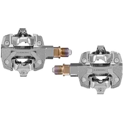 Look X-Track Power Dual Pedals - Silver - MTB/Gravel Look X-Track Power Dual Pedals - Silver - MTB/Gravel