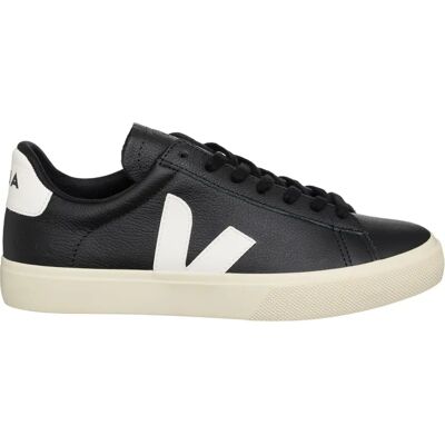VEJA Black Leather Sneakers - Casual Shoe VEJA Black Leather Sneakers - Casual Shoe