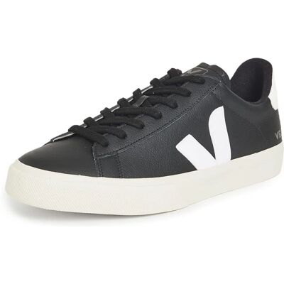 Veja - Campo - Black/White/Chrome Free - Eco-Friendly Low Top Trainers Veja - Campo - Black/White/Chrome Free - Eco-Friendly Low Top Trainers
