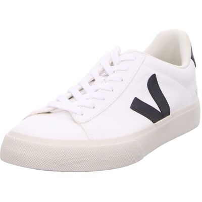 Scarpe da Ginnastica in Pelle Senza Chrome Bianco/Nero di Veja Scarpe da Ginnastica in Pelle Senza Chrome Bianco/Nero di Veja
