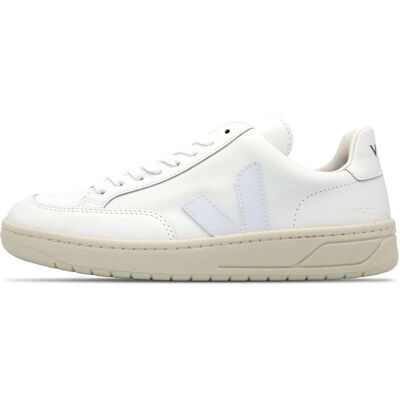 Sneaker in Pelle Bianca Khaki Veja - Sneakers Sneaker in Pelle Bianca Khaki Veja - Sneakers