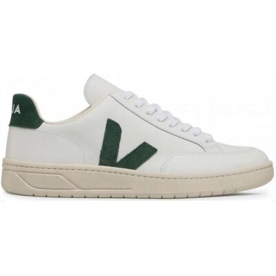 Sneakers VEJA V-12 in Pelle - Bianco/Cipro - Calzature Ecologiche Sneakers VEJA V-12 in Pelle - Bianco/Cipro - Calzature Ecologiche