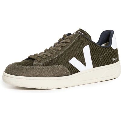 Veja V-12 B-Mesh Sneakers - Olive White - Sneakers Veja V-12 B-Mesh Sneakers - Olive White - Sneakers