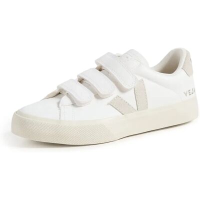 Veja Recife Logo Chromefree Leather Extra White Natural Trainers - Sneaker Veja Recife Logo Chromefree Leather Extra White Natural Trainers - Sneaker