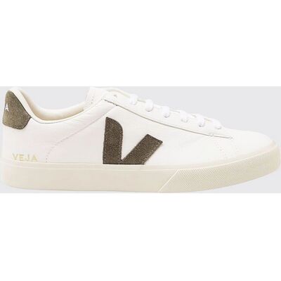 Veja Campo Chromefree Lærsneakers - Hvit / Kaki Veja Campo Chromefree Lærsneakers - Hvit / Kaki