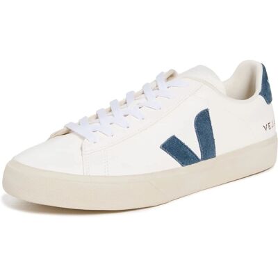 Sneaker in Pelle Campo Bianco e Blu VEJA - Uomo - Casual Sneaker in Pelle Campo Bianco e Blu VEJA - Uomo - Casual