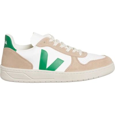 Baskets Veja V-10 Blanc Vert - Mode durable Baskets Veja V-10 Blanc Vert - Mode durable