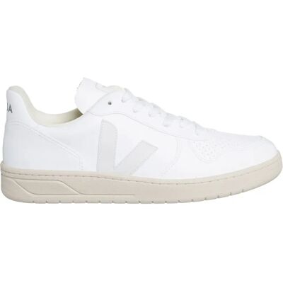 VEJA Baskets V-10 Blanches - Tout en Blanc - Taille : IT 43 - homme - Publicité VEJA Baskets V-10 Blanches - Tout en Blanc - Taille : IT 43 - homme - Publicité