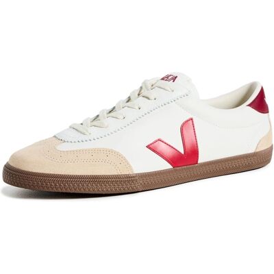 Sneaker in Pelle Bianco e Rosso Veja - Uomo Sneaker in Pelle Bianco e Rosso Veja - Uomo