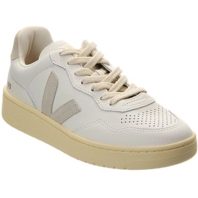 Veja V-90 Leather Men’s White/Natural Trainers - Sneaker Veja V-90 Leather Men’s White/Natural Trainers - Sneaker