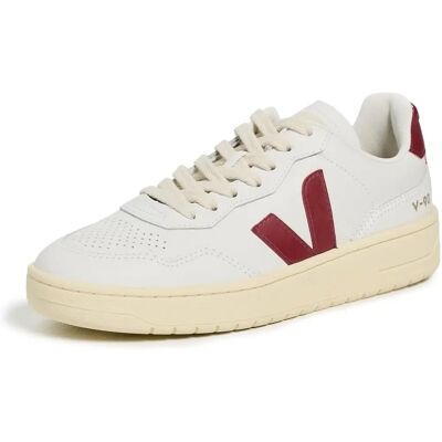 Sneakers VEJA Donna V-90 O.T Pelle Bianca Marsala Sneakers VEJA Donna V-90 O.T Pelle Bianca Marsala
