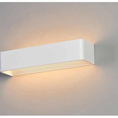KOSILUM Applique murale blanche 37cm avec variateur - lampe - Publicité KOSILUM Applique murale blanche 37cm avec variateur - lampe - Publicité