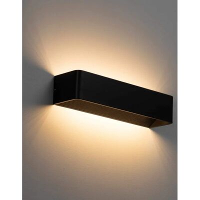 KOSILUM Quadra - negro - 37 cm - 12 W Aplique de pared KOSILUM Quadra - negro - 37 cm - 12 W Aplique de pared