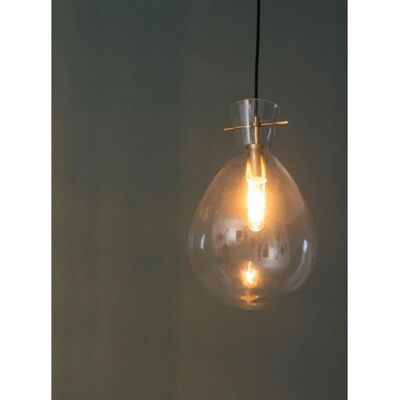 Kosilum Glas Edelstahl Pendelleuchte - Deckenlampe Kosilum Glas Edelstahl Pendelleuchte - Deckenlampe