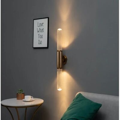 Kosilum Gold Doppel-LED-Wandlampe - Modernes Interieurlicht Kosilum Gold Doppel-LED-Wandlampe - Modernes Interieurlicht