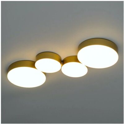 Kosilum Gold Moderne LED-Deckenleuchte - 47cm - Metall & PVC Kosilum Gold Moderne LED-Deckenleuchte - 47cm - Metall & PVC