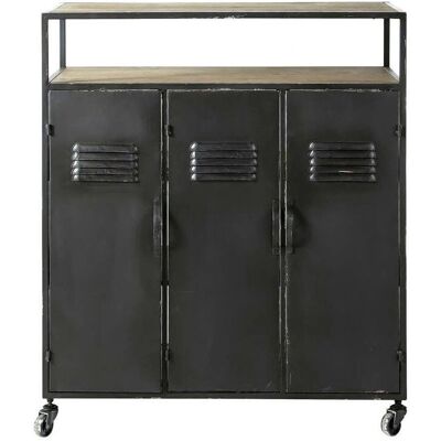 Bar mobile Maisons du Monde - Gris industriel - Station de boissons portable - Publicité Bar mobile Maisons du Monde - Gris industriel - Station de boissons portable - Publicité