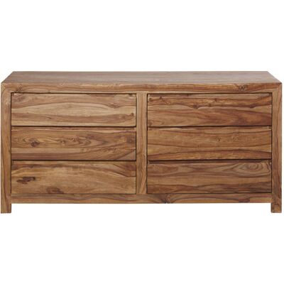 Maisons du Monde Comò doppio in Sheesham - 6 cassetti - Stile Scandinavo Maisons du Monde Comò doppio in Sheesham - 6 cassetti - Stile Scandinavo