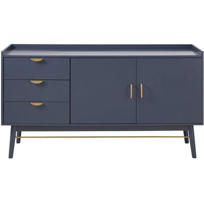 Maisons du Monde PENELOPE Buffet Bleu Foncé - Buffet avec 2 Portes 3 Tiroirs - Publicité Maisons du Monde PENELOPE Buffet Bleu Foncé - Buffet avec 2 Portes 3 Tiroirs - Publicité