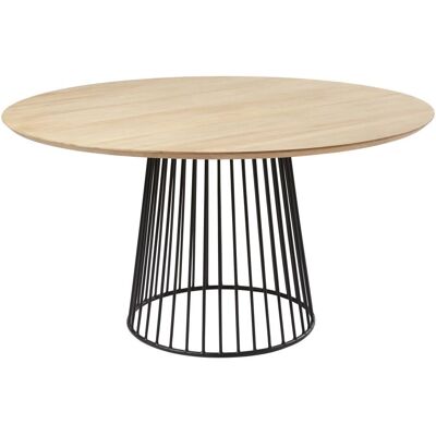 Table à manger ronde en bois de mango - 140cm - 4/6 personnes - Publicité Table à manger ronde en bois de mango - 140cm - 4/6 personnes - Publicité