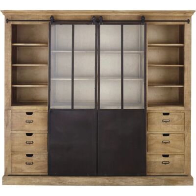 Maisons du Monde Bibliothèque en bois de manguier avec 2 portes - Bibliothèque - Publicité Maisons du Monde Bibliothèque en bois de manguier avec 2 portes - Bibliothèque - Publicité