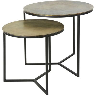 Tables d'Appoint en Métal Noir et Doré de Maisons du Monde - Design Moderne - Publicité Tables d'Appoint en Métal Noir et Doré de Maisons du Monde - Design Moderne - Publicité