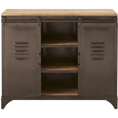 Maisons du Monde Buffet - Industrial, Metal y Madera - Buffet Maisons du Monde Buffet - Industrial, Metal y Madera - Buffet