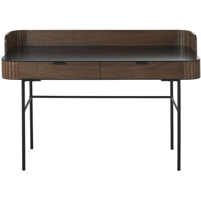 Bureau vintage Maisons du Monde - 2 tiroirs, pieds en métal noir - Publicité Bureau vintage Maisons du Monde - 2 tiroirs, pieds en métal noir - Publicité