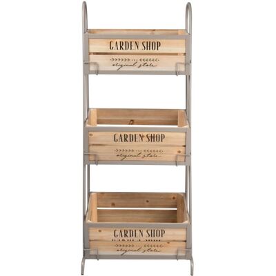 Maisons du Monde PERRY Armoire de rangement en métal et bois gris - Armoire de rangement - Publicité Maisons du Monde PERRY Armoire de rangement en métal et bois gris - Armoire de rangement - Publicité