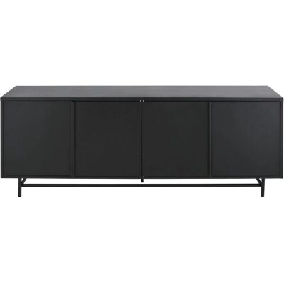 Maisons du Monde Credenza in Metallo Nero - 4 Ante - Stile Industriale Moderno Maisons du Monde Credenza in Metallo Nero - 4 Ante - Stile Industriale Moderno