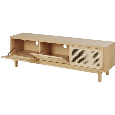 Maisons du Monde Mueble TV con 3 puertas de ratán 160x50x37cm - TV Cabinet Maisons du Monde Mueble TV con 3 puertas de ratán 160x50x37cm - TV Cabinet