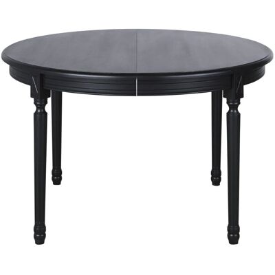 Maisons du Monde LOUIS - Table à manger ronde extensible noire pour 6/8 personnes - Publicité Maisons du Monde LOUIS - Table à manger ronde extensible noire pour 6/8 personnes - Publicité
