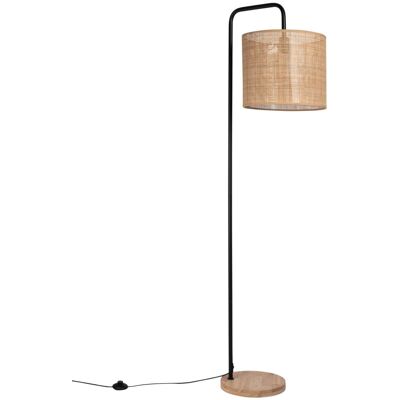 Lampada da terra Maisons du Monde - Metallo Legno di caucciù Rattan - Design moderno Lampada da terra Maisons du Monde - Metallo Legno di caucciù Rattan - Design moderno