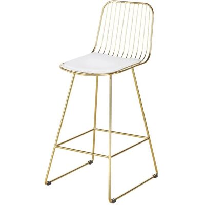 Sgabello da bar in metallo dorato di Maisons du Monde - H65cm Sgabello da bar in metallo dorato di Maisons du Monde - H65cm