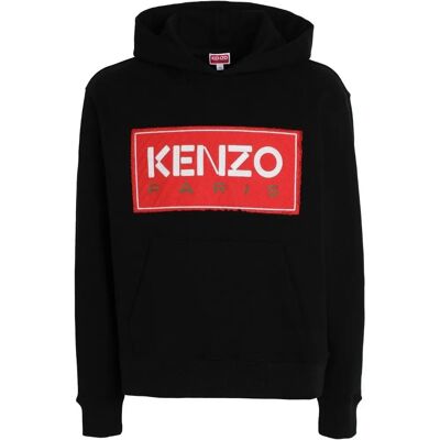 Kenzo Black Hoodie - Relaxed Fit - Classic Logo - Hooded Sweatshirt Kenzo Black Hoodie - Relaxed Fit - Classic Logo - Hooded Sweatshirt