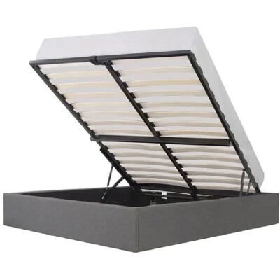 ECLIPSE - Lit 160x200 - coffre - Gris clair - Bed - Publicité ECLIPSE - Lit 160x200 - coffre - Gris clair - Bed - Publicité